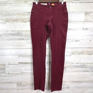 Pilcro and the Letterpress Corduroy Pants Skinny Burgundy Size 28 Serif Fit